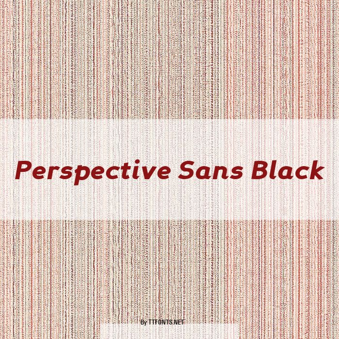 Perspective Sans Black example